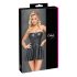 Cottelli - Mini Vestido Brilhante com Saia Plissada (preto)