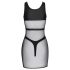Cottelli - conjunto de festa transparente (preto) - M