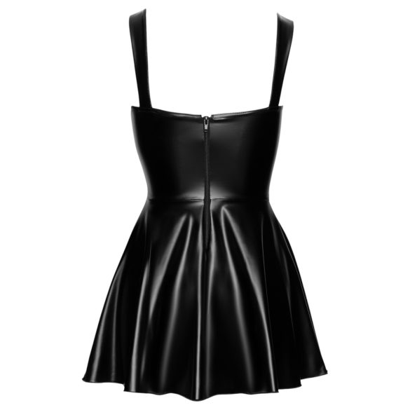 Noir - mini vestido com laço frontal (preto)