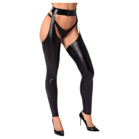 Noir - meias brilhantes - chaps (preto)