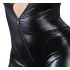 Cottelli Plus Size - macacão brilhante manga longa - preto - 2XL