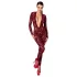Noir Kink Royal - bodystocking transparente - vermelho