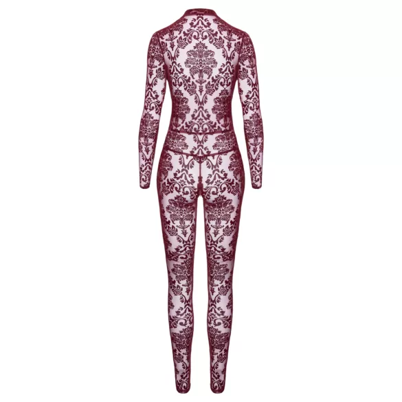 Noir Kink Royal - bodystocking transparente - vermelho - M