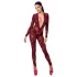 Noir Kink Royal - bodystocking transparente - vermelho - L