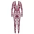 Noir Kink Royal - bodystocking transparente - vermelho - L