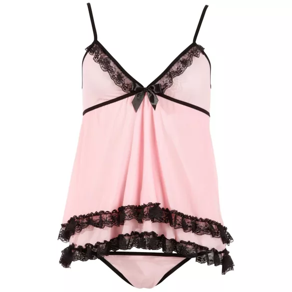Cottelli - babydoll sensual com babados - lingerie feminina - XXL
