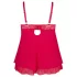Cottelli Plus Size - babydoll rendado plus size - vermelho - XL