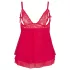 Cottelli Plus Size - babydoll rendado plus size - vermelho - 2XL