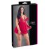 Cottelli Plus Size - elegante babydoll de renda (vermelho) - 3XL