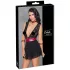 Cottelli Bondage - babydoll de renda com alça (preto)