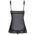 Kissable - babydoll aberto (preto)