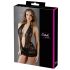 Cottelli - Mini de renda com alça no pescoço (preto) - XL