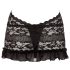 Cottelli - Mini de renda com alça no pescoço (preto) - XL