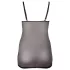 Cottelli Plus Size - camisola transparente rendada - preto