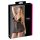 Cottelli Plus Size - camisola rendada transparente (preta) - 2XL