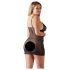 Cottelli Plus Size - camisola rendada transparente (preta) - 2XL