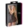 Cottelli Plus Size - camisola transparente rendada - preto - 3XL