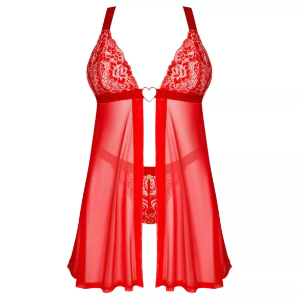 Obsessive Elianes - conjunto babydoll rendado (vermelho)