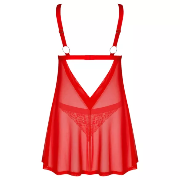 Obsessive Elianes - conjunto babydoll rendado (vermelho)