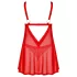 Obsessive Elianes - conjunto babydoll rendado (vermelho)