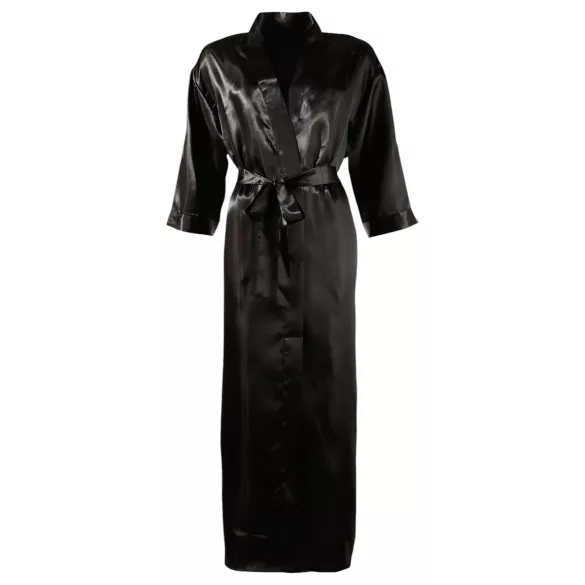 Cottelli - robe feminina cetim preto - L/XL