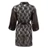 Cottelli - robe curto em cetim e renda - preto