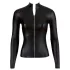 Cottelli - blusa feminina manga longa brilhante - preto