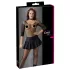 Cottelli - saia mini plissada - preta - XL