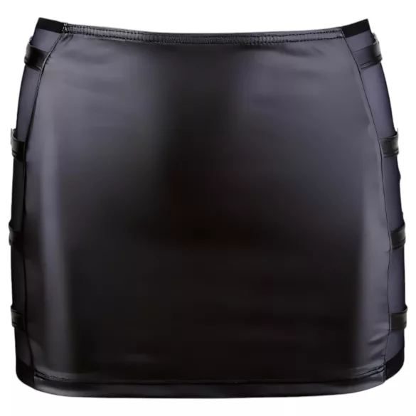 Cottelli - minissaia vinil com fivela - preta - M