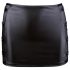 Cottelli - saia mini brilhante com fivelas (preta) - XL