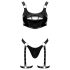 Black Level - Conjunto de Vestido em Verniz (preto)