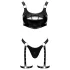 Black Level - conjunto de vestido em laca (preto)