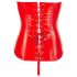 Black Level - espartilho vinil vermelho