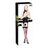 Black Level - Top aberto com cinta-liga (preto) - XL