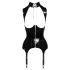 Black Level - Top aberto com cinta-liga (preto) - XL