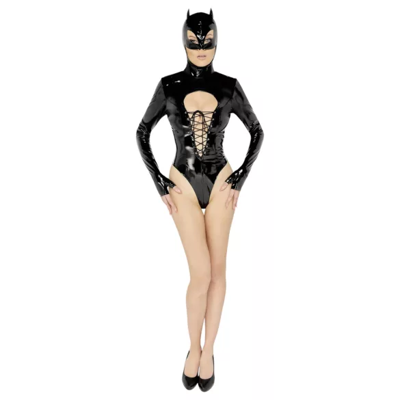 Black Velvets - body manga longa Batwoman - preto - M