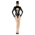 Black Velvets - body manga longa Batwoman - preto - M