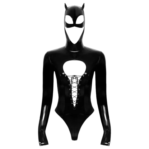 Black Velvets - body manga longa Batwoman - preto - M