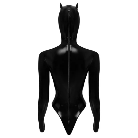Black Velvets - body manga longa Batwoman - preto - M