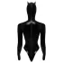 Black Velvets - body manga longa Batwoman - preto - M