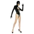 Black Velvets - body manga longa Batwoman - preto - M