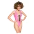 Black Level - body de vinil para mulher (rosa) - L