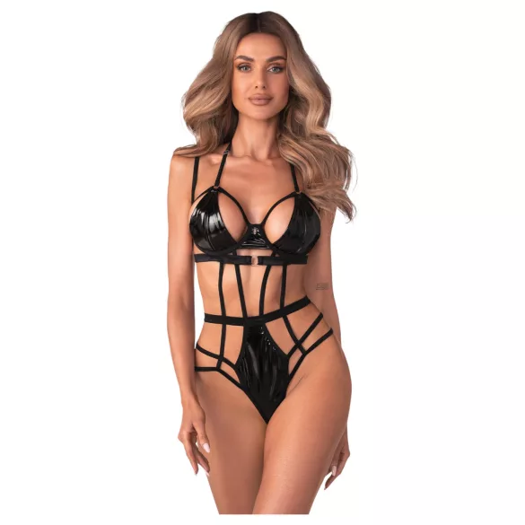 Obsessive - body com tiras - preto - L/XL