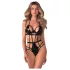 Obsessive - body com tiras - preto - L/XL