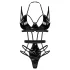 Obsessive - body com tiras - preto - L/XL