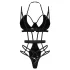 Obsessive - body com tiras - preto - L/XL