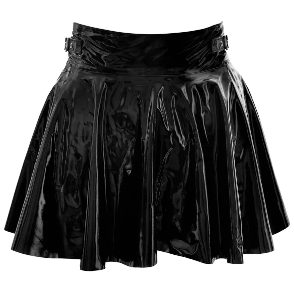 Black Level - saia plissada fetiche - vinil preto