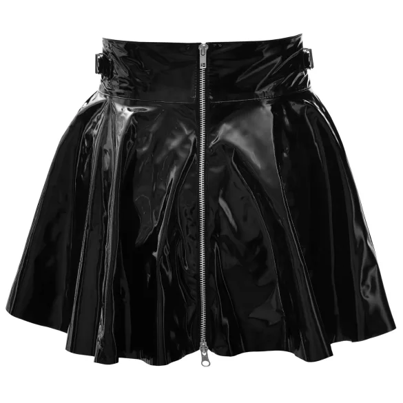 Black Level - saia plissada fetiche - vinil preto - M