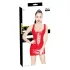 Black Level - vestido mini vinil com amarração frontal - vermelho