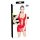 Black Level - Mini vestido de laca com cordões (vermelho) - M
